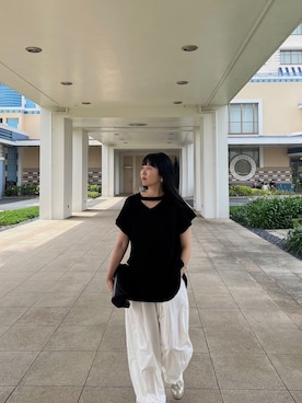 「MANOF（マノフ）のアイテム」を使った、えりまつさん（レディース・158cm）の秋コーディネート