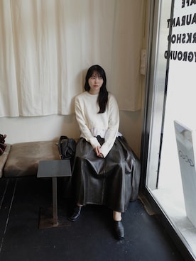 「BOTTEGA VENETA（ボッテガヴェネタ）のアイテム（バッグ）」を使った、えりまつさん（レディース・158cm）の秋コーディネート