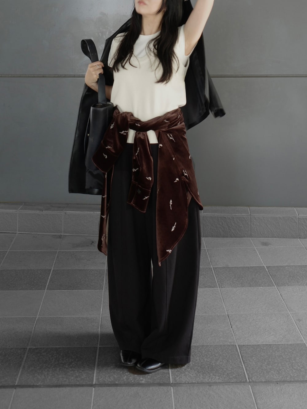 Round Knit Vest ラウンドニットベスト　[anuke］ anuke（アンヌーク） ニット セーター Round Knit Vest レディース