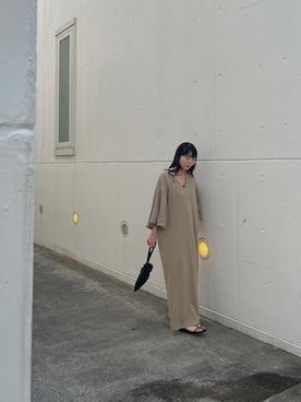 「Americana」｜「アイテム（サンダル）」を使った、えりまつさん（レディース・158cm）の秋コーディネート