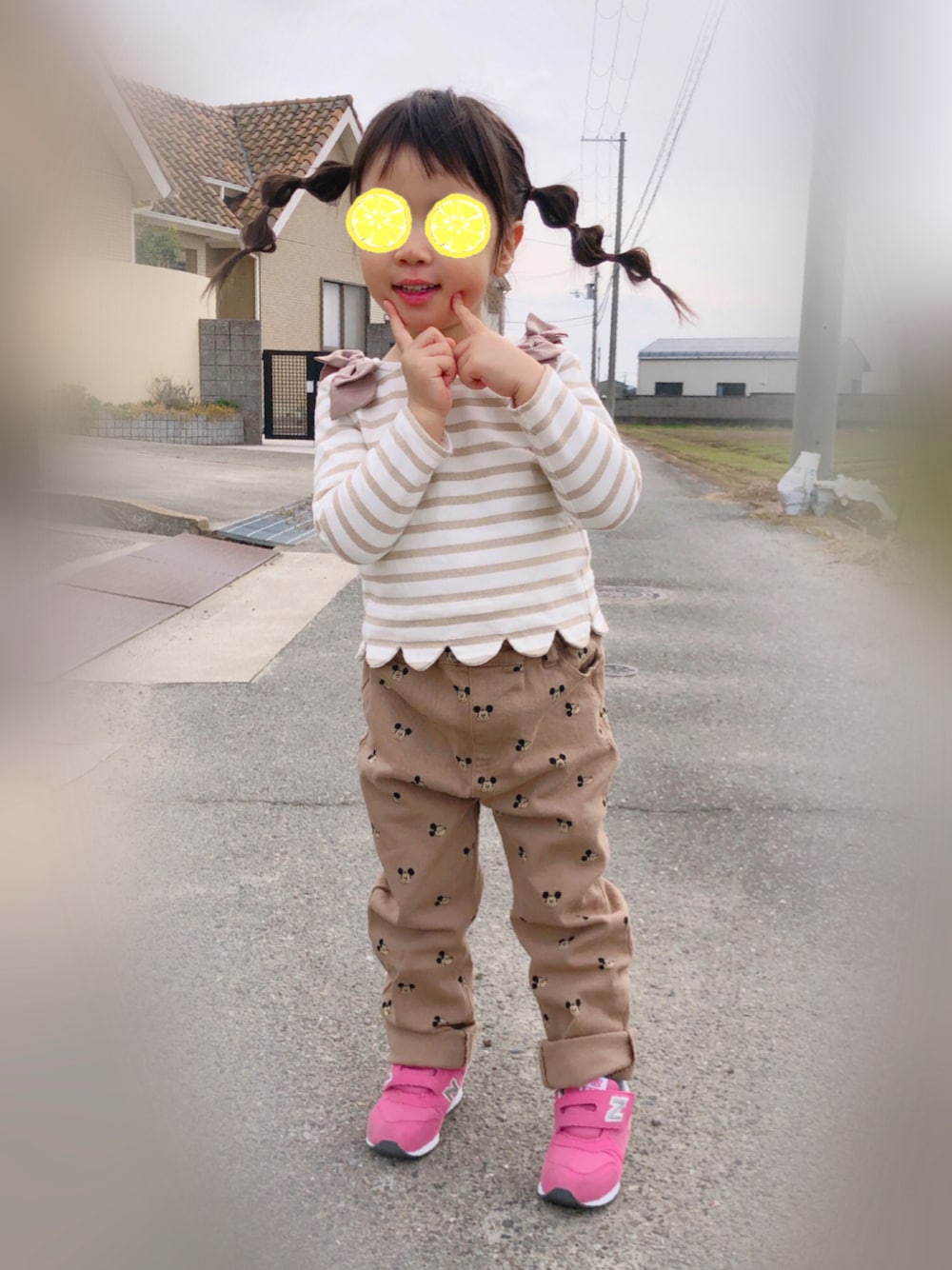 着画☆確認用☆ハンドメイド ミッキーマウスコーデ パンツ 着画☆確認用☆ハンドメイド ミッキーマウスコーデ パンツ