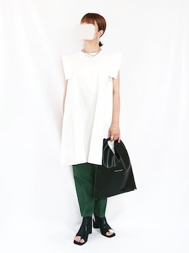 「c.u.l（シーユーエル）のアイテム（ワンピース/ドレス）」を使った、chimochiiさん（レディース・152cm）の夏コーディネート