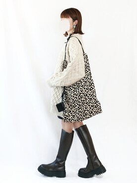 「amplis（アンプリス）のアイテム」を使った、chimochiiさん（レディース・152cm）の秋コーディネート