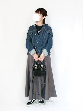 「feepur（フェピュール）のアイテム（スカート）」を使った、chimochiiさん（レディース・152cm）の秋コーディネート