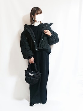 「classicalelf（クラシカルエルフ）のアイテム（オールインワン・サロペット）」を使った、chimochiiさん（レディース・152cm）の冬コーディネート