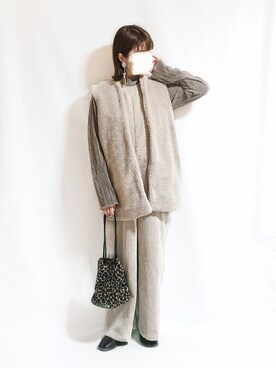 「classicalelf（クラシカルエルフ）のアイテム（オールインワン・サロペット）」を使った、chimochiiさん（レディース・152cm）の秋コーディネート