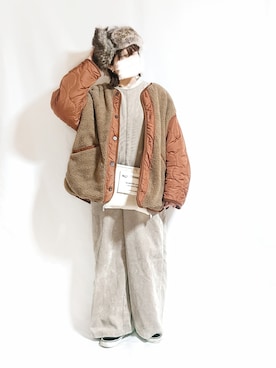 「classicalelf（クラシカルエルフ）のアイテム（オールインワン・サロペット）」を使った、chimochiiさん（レディース・152cm）の秋コーディネート