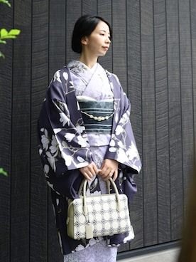 「アイテム（水着/着物・浴衣）」を使った、KIMONOMACHIさん（レディース・151cm）の冬コーディネート