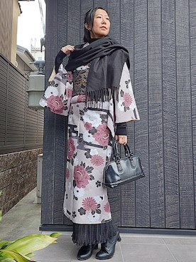 KIMONOMACHIさん（レディース・170cm）の冬コーディネート
