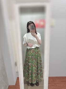 「Samansa Mos2（サマンサ モスモス）のアイテム」を使った、まあさん（レディース・154cm）の夏コーディネート