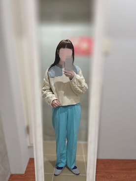 「mily bilet（ミウィビレット）のアイテム」を使った、まあさん（レディース・154cm）の冬コーディネート