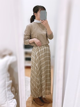 「アイテム（スウェット）」を使った、まあさん（レディース・154cm）の秋コーディネート