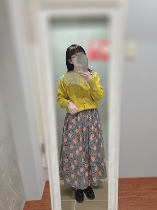 24ss/ツハルバイサマンサモスモス/ストロベリーメドゥー柄/リバティスカート 美品 ツハルバイサマンサモスモス TSUHARU by Samansa Mos2 SM2