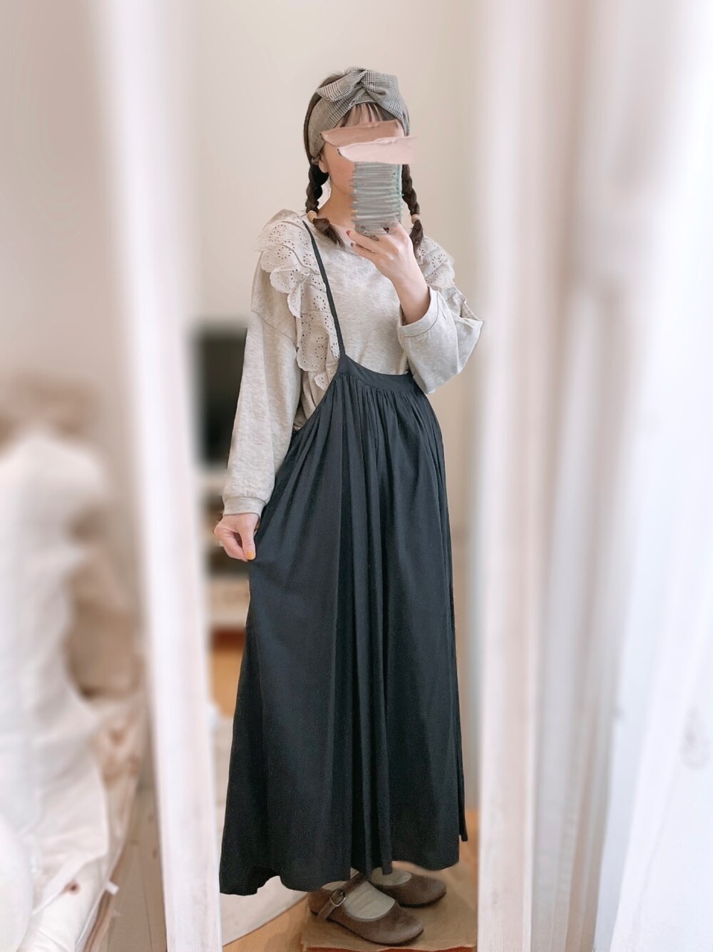 Samansa Mos2（サマンサ モスモス）の「スラブ天竺レースカットソー（T