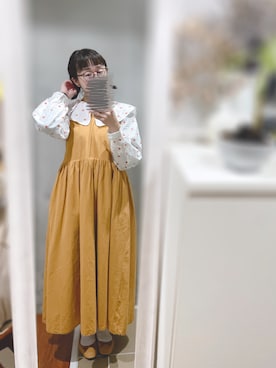 「Crisp（クリスプ）のアイテム（ワンピース/ドレス）」を使った、まあさん（レディース・154cm）の冬コーディネート