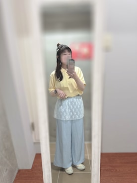 「アイテム（ポロシャツ）」を使った、まあさん（レディース・154cm）の夏コーディネート