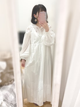 「&. NOSTALGIA（アンドドットノスタルジア）のアイテム（ワンピース/ドレス）」を使った、まあさん（レディース・154cm）の春コーディネート