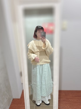 「Samansa Mos2（サマンサ モスモス）のアイテム（パンツ）」を使った、まあさん（レディース・154cm）の春コーディネート