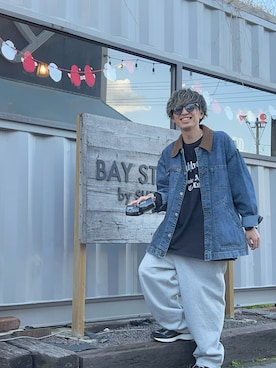 「アイテム（スウェットパンツ）」を使った、ドゥ♪さん（メンズ・166cm）の秋コーディネート