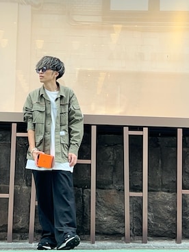 「アイテム（ヘアアクセサリー）」を使った、ドゥ♪さん（メンズ・166cm）の秋コーディネート