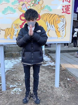 「thenorthface」｜「アイテム（ジャケット/アウター）」を使った、ドゥ♪さん（メンズ・166cm）の冬コーディネート
