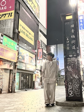 「アイテム（サングラス）」を使った、ドゥ♪さん（メンズ・166cm）の秋コーディネート