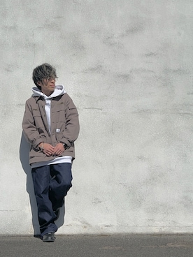 「HERMES（エルメス）のアイテム」を使った、ドゥ♪さん（メンズ・166cm）の冬コーディネート