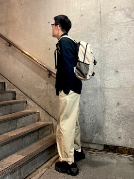 あべじゅんやさん（メンズ・182cm）の秋コーディネート