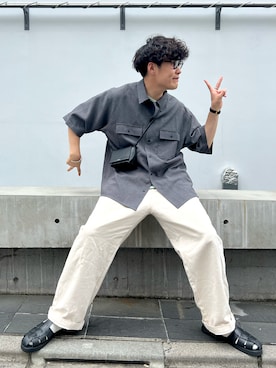 「summer」｜あべじゅんやさん（メンズ・183cm）の夏コーディネート