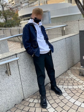 kazuさん（メンズ・167cm）の冬コーディネート