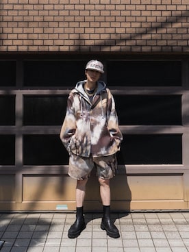 「SHINYAKOZUKA（シンヤコヅカ）のアイテム（ジャケット/アウター）」を使った、てしまさん（メンズ・177cm）の春コーディネート