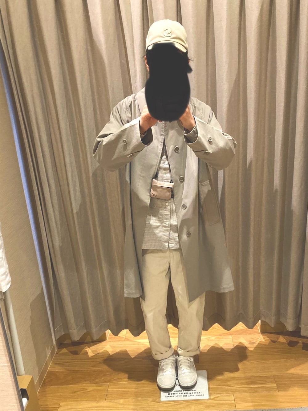 「オトナカジュアル、休日スタイル、春、春アウター、今日のコーデ、スニーカー、白スニーカー、シャツコーデ、ニューバランス、UNIQLO、ユニクロ」｜「NEW BALANCEのアイテム（スニーカー、ホワイト系）」を使った、ヨッスーさん（メンズ・171cm）の春コーディネートの1枚目の写真
