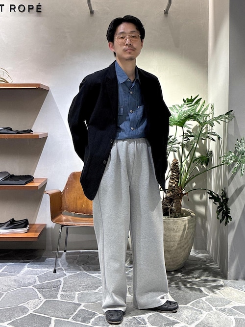 ADAM ET ROPE'（アダムエロペ） パンツ ダンボールスウェット ワイド