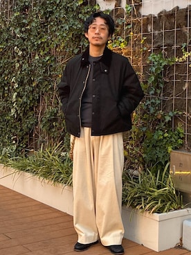 「アイテム（その他アウター）」を使った、ふかのきさん（メンズ・172cm・20代）の冬コーディネート