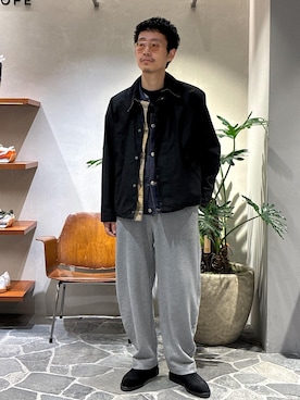 「アイテム（デニムジャケット）」を使った、ふかのきさん（メンズ・172cm）の秋コーディネート