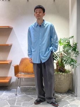 「ADAM ET ROPÉ」｜「アイテム（ブーツ）」を使った、ふかのきさん（メンズ・172cm）の春コーディネート