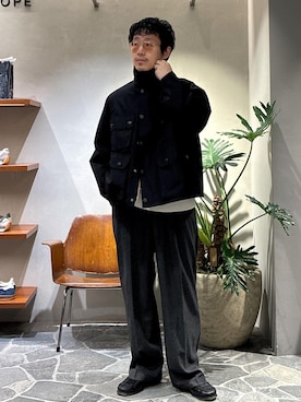 「Barbour（バブアー）のアイテム（ジャケット/アウター）」を使った、ふかのきさん（メンズ・172cm）の秋コーディネート
