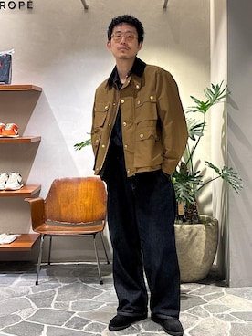 「アイテム（オールインワン・サロペット）」を使った、ふかのきさん（メンズ・172cm）の秋コーディネート