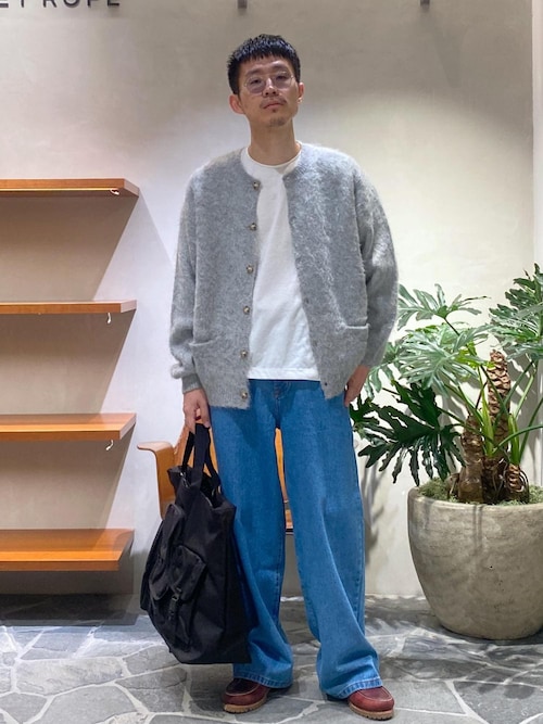 【定番】モヘアミックス オーバーサイズ クルーネックカーディガン / ユニセックス