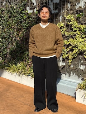 ふかのきさん（メンズ・172cm）の冬コーディネート