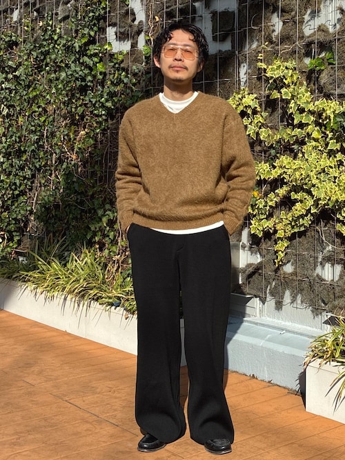 モヘアミックス オーバーサイズ Vネックニット（ニット/セーター