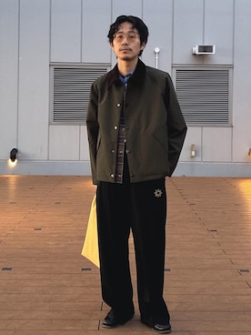 「アイテム（その他アウター）」を使った、ふかのきさん（メンズ・172cm・20代）の冬コーディネート