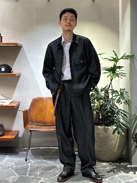 「アイテム（ジャケット/アウター）」を使った、ふかのきさん（メンズ・172cm）の夏コーディネート