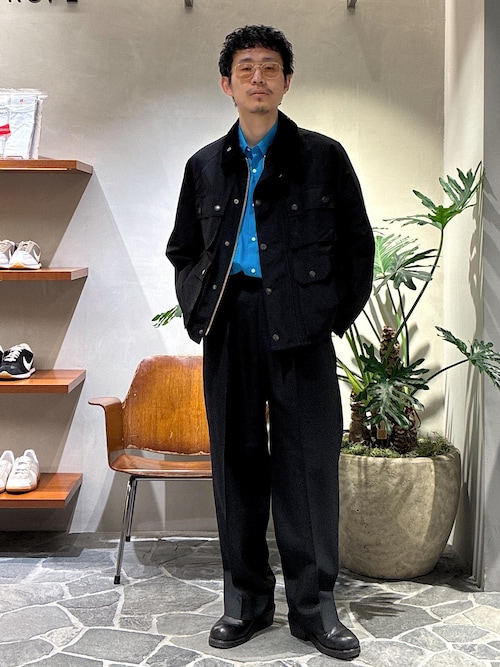 セール】ハードクロス 2プリーツ スラックス（スラックス）｜ADAM ET