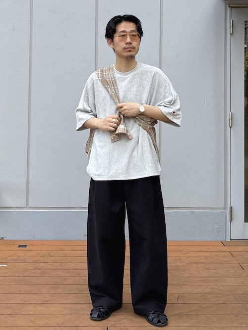 ADAM ET ROPE'（アダムエロペ） ワイドパンツ スラックス コットン