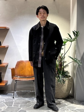 「アイテム（その他アウター）」を使った、ふかのきさん（メンズ・172cm・20代）の秋コーディネート