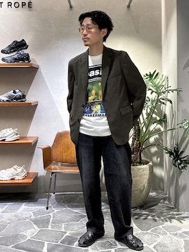 ふかのきさん（メンズ・172cm）の春コーディネート