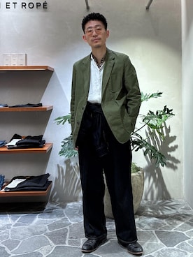 「アイテム（オールインワン・サロペット）」を使った、ふかのきさん（メンズ・172cm・20代）の春コーディネート