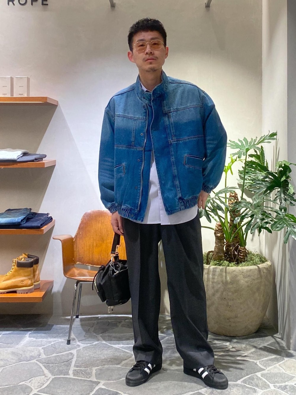 ドラマ着用】ブリーチデニム ボマージャケット / ADAM ET ROPE' JEANS