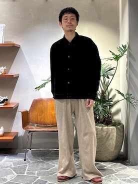 「初秋コーデ」｜「アイテム（デニムジャケット）」を使った、ふかのきさん（メンズ・172cm）の秋コーディネート